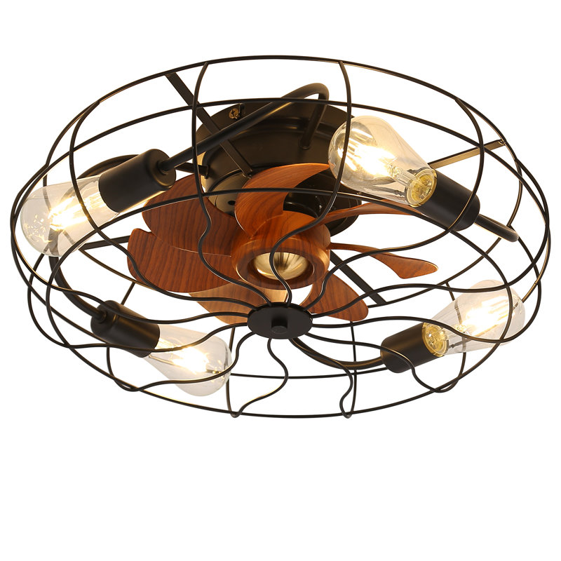 20'' 7-Blade LED Standard Ceiling Fan with Remote Control and Light Kit Included