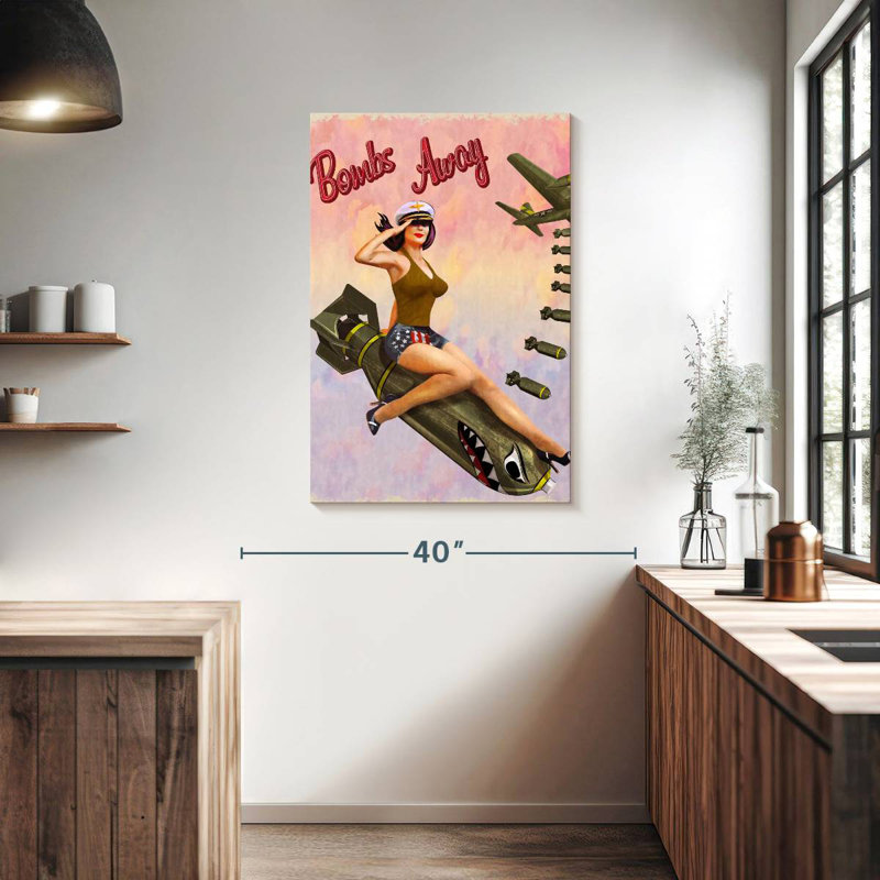 Mait Bombs Away, 39" H x 26" W