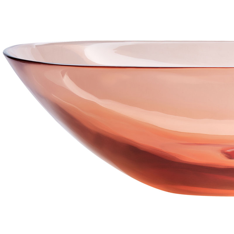 Ivy Bronx Chanoch Solid Surface Oval Sink, Red
