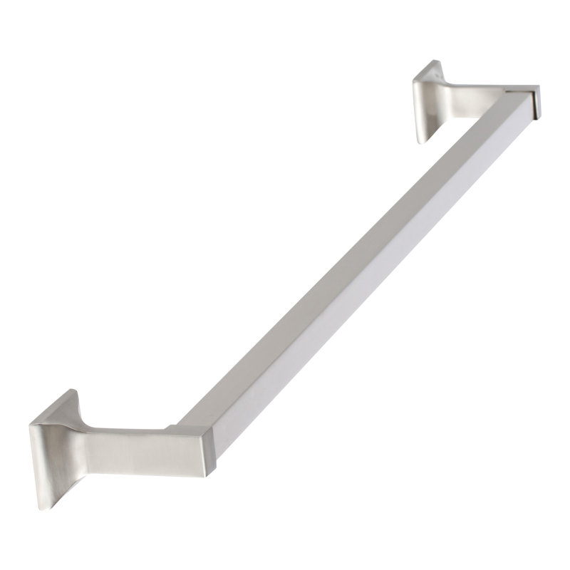 Porte-serviettes Basic, Nickel satiné, H 1,75 po x L 30 po x P 3 po