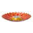 17.8" Fusion Glass Birdbath with Solar-Powered Light