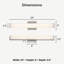 Éclairage pour meuble-lavabo à DEL 24 po Lumina-985418108-985418109
