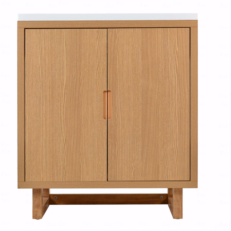 Ensemble de meuble-lavabo 30 po avec lavabo, armoire combinée, armoire de rangement pour salle de bain, structure en bois massif