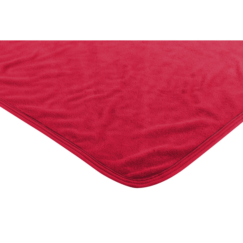 Ohio State Buckeyes Red and Gray Micro Raschel Throw Blanket