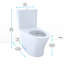 Aquia® IV Dual Flush Elongated Two-Piece Toilet with Cefiontect (Seat Included)