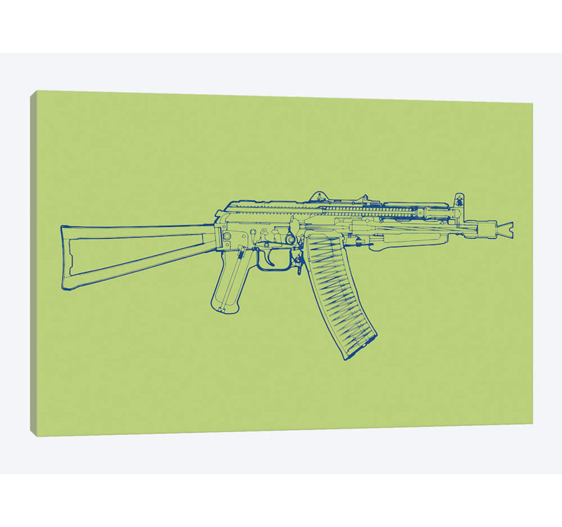 AK-47, H 26 po x l 40 po x P 1,5 po