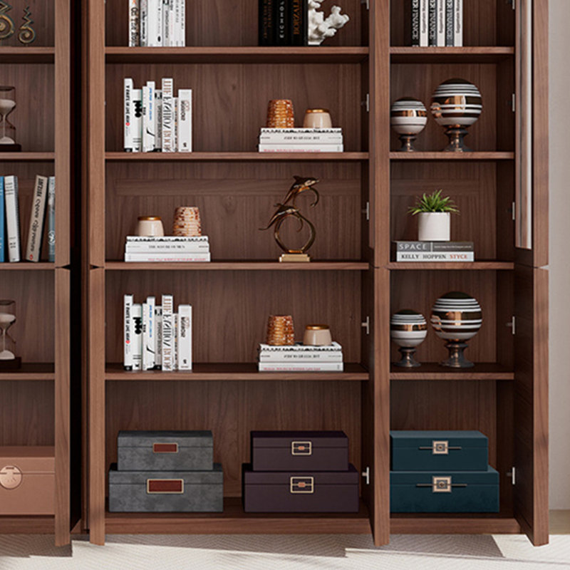 High quality black walnut bookcase
