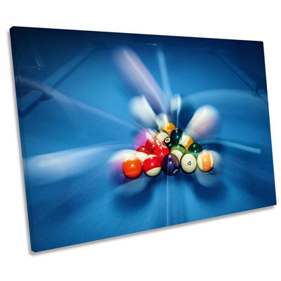 Pool Nine Ball - Wrapped Canvas Print