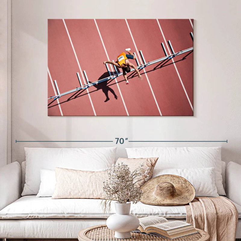 Sireci Jumping On Hurdle, 32" H x 48" W
