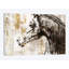 « équestres gold iv », reproduction d’impression sur toile-31851524
