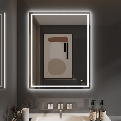 Johnine Rectangle LED Wall Mirror