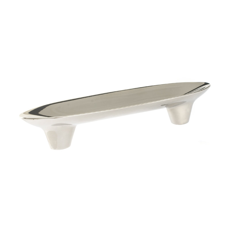 Lotus 3 1/2" Center to Center Bar Pull, Polished Nickel