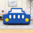 Upholstered Twin Race Car-Inspired Platform Bed With Guardrails And Sturdy Slats-1550181453
