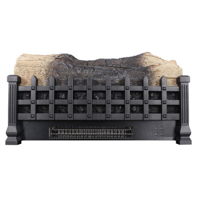 Electric Fireplace 20 Inch 3D Log Insert, Indoor Heater, /Ul , 1400W Heat Output, 5000 'S, 400 Sq. Ft. Heating, Realistic Flame, 4 Adjustable Brightness, 1 - 9 Hours Timing, 11 Temperature Settings,