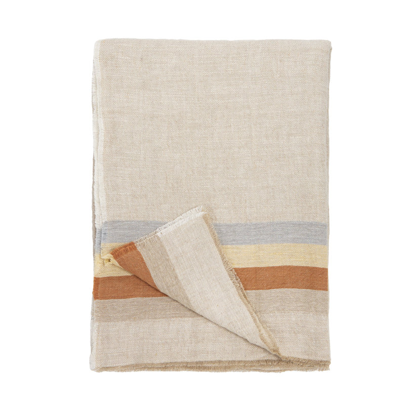 Burke Handwoven Linen Oversized Throw