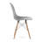 Paris Colored Dining Chair With Natural Wood Legs-2131601944