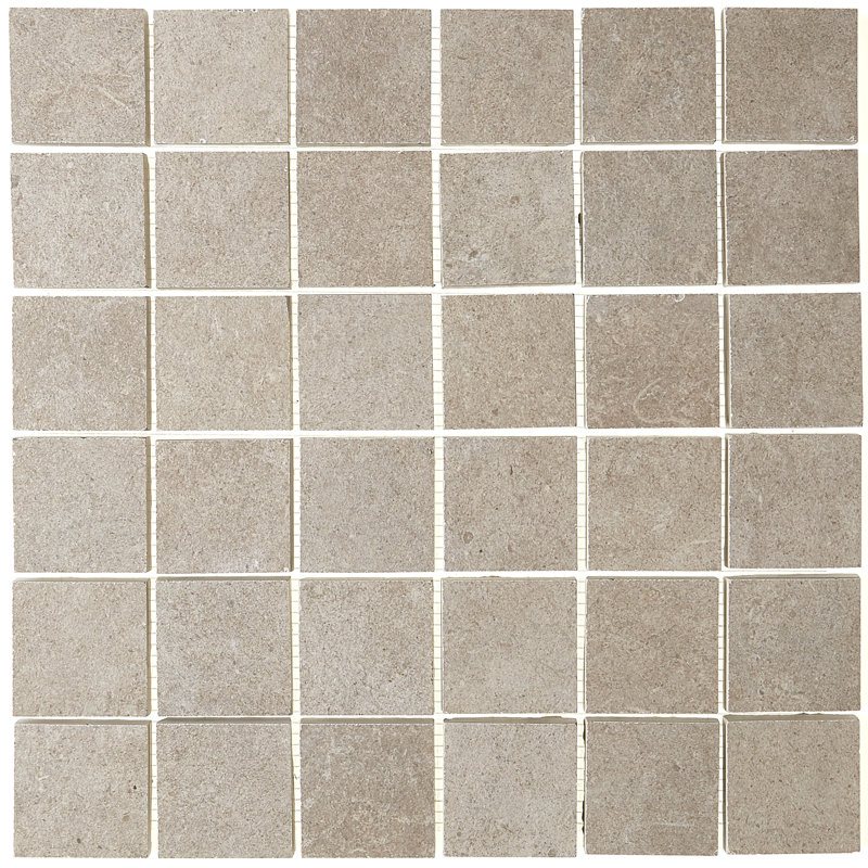 Haut Monde 2" x 2" Ceramic Mosaic Tile, Elite Gray