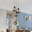 Healdton 3 - Light Rustic Red Cluster Pendant