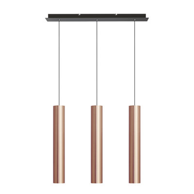Luminaire suspendu linéaire à 3 lumières pour îlot de cuisine Chambery