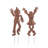 36"H S/2 Fall Metal Scarecrow Yard Stake