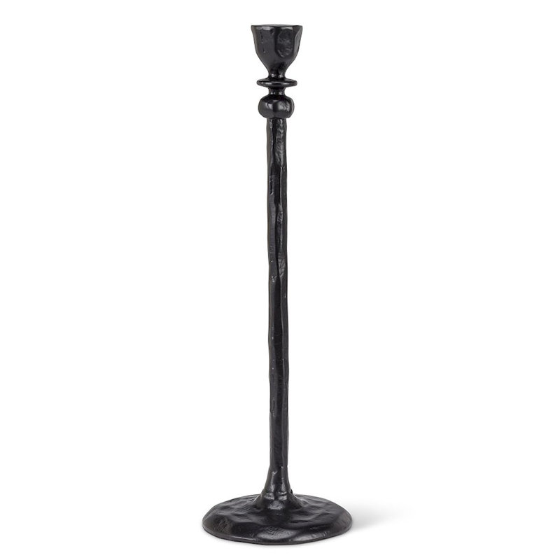 Petit chandelier conique de style petite forge, H 12,5 po x l 6,5 po x P 3,5 po