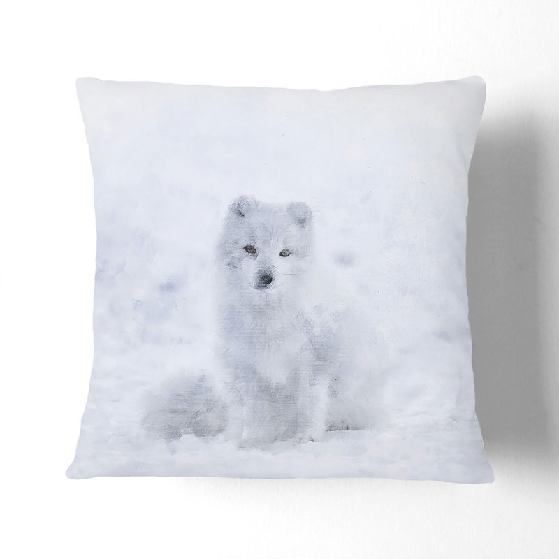 Square Cushion, 40cm H x 40cm W x 15cm D, White