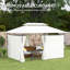 Gazebo, moustiquaire pour l'extérieur avec tablettes