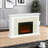 31.5" Electric Fireplace With Mantel