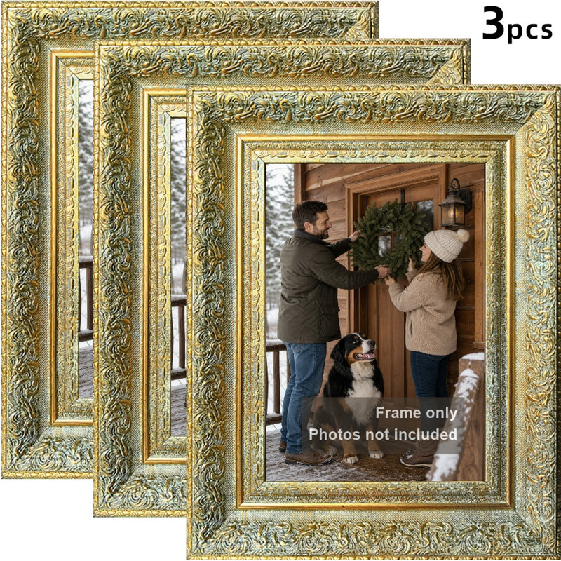 Cadre 3 pièces 8 po x 10 po Antique Gold, Or antique, 3, L 8 po x H 10 po