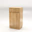 Meuble de poubelle basculant aspect bois de 10 gallons, organisateur autoportant au fini chêne avec tiroir texturé ondulé et bac coulissant pour cuisine et salle de bain-134872707