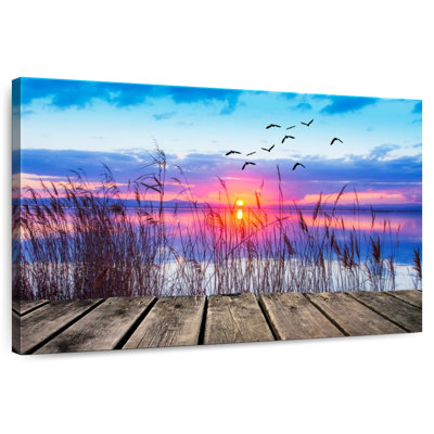 Aletra Sunset Over Lake Dock