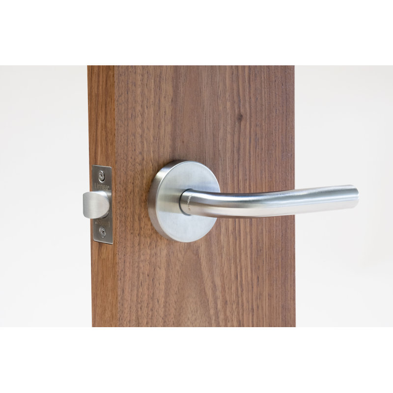 Privacy Door Lever, 2.375", Satin Black, Passage (Hall & Closet)