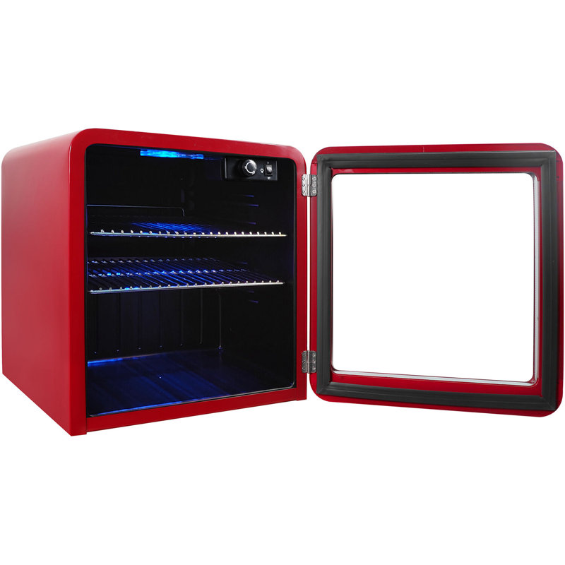 1,7 cu. Réfrigérateur à boissons rétro, Rouge