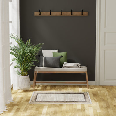 Tapis d'intérieur moderne ivoire Leuchte