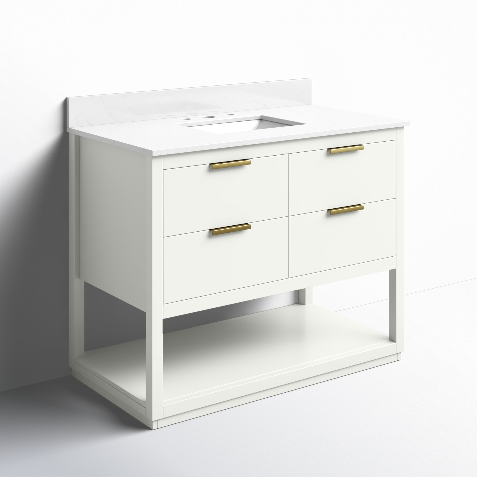 Felicity 42'' Single Bathroom Vanity, White