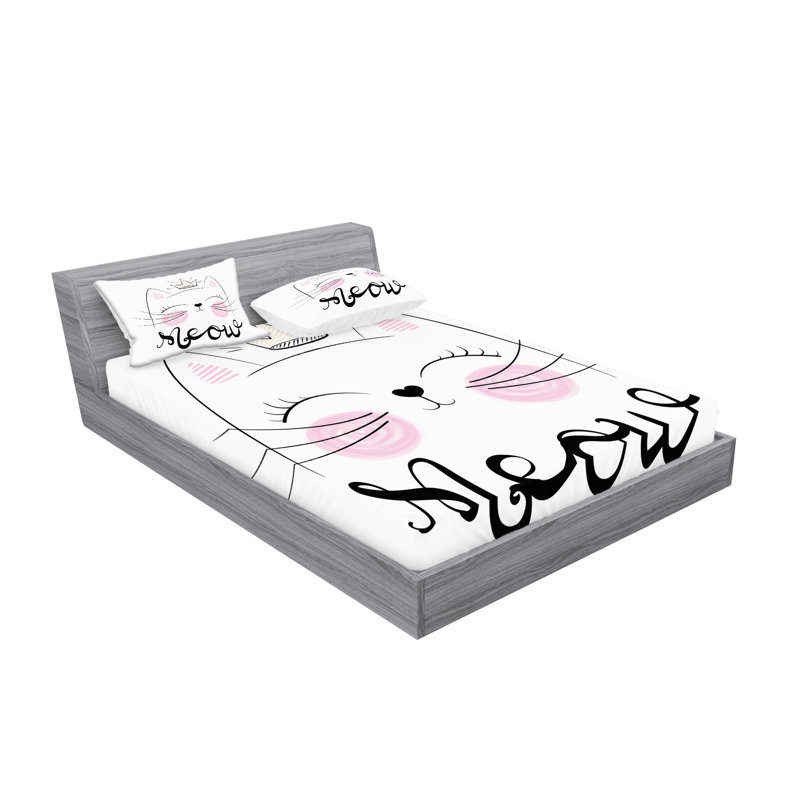 Drap-housse pour chat Ambesonne, Ensemble de draps pour très grand lit californien