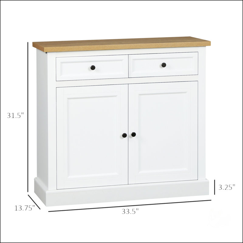 Versatile And Stylish Sideboard Buffet Cabinet For All Your Storage Needs, White