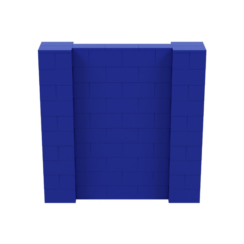 Ensemble mural de blocs géants 7 'T, H 60 po x l 60 po x P 12 po, Bleu