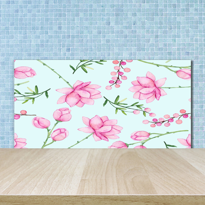 50cm W x 100cm L Glass Peel and Stick Panel