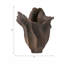 Sculptural Porcelain Vase for Table Decor - Modern Tall Flower Vase for Office, House Accent, or Centerpieces - Brown-805104125-798142133