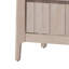 Table de chevet Vasu, 2 tiroirs, bois d'hévéa massif blanchi, 21 po