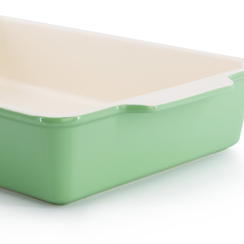 Martha Stewart Everyday Tilden Stoneware Baker with Lid in Green