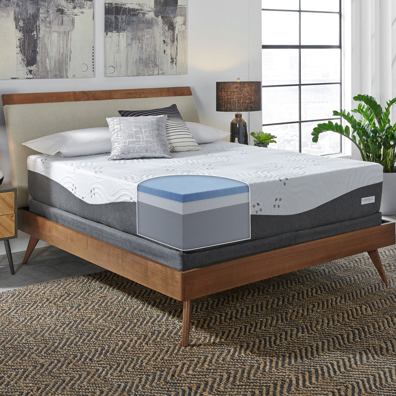 Ensemble de matelas en mousse viscoélastique imprégnée de gel Slumber Solutions Renew, Très grand simple, 10"
