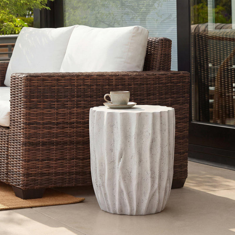 Table d'appoint Bruna, Gris antique