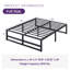 Base de lit en acier robuste de 14 po Kiliam - aucun sommier nécessaire - taille simple / grand / double-1392059014