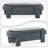 Chenille Upholstered Storage Bench