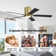 Dc Motor Indoor Flush Mount Ceiling Fan With Light Kit And Remote