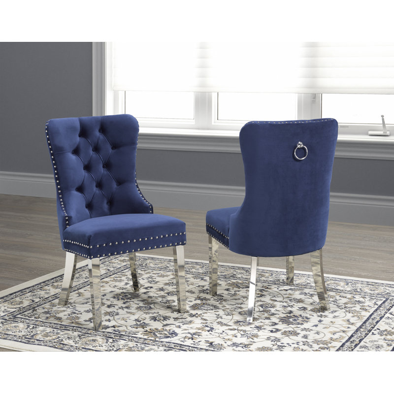 Chaise d'appoint Jonothon, Bleu