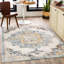 Blue Traditional Rug, Floral Stain Resistant Easy to Clean Rug For Living Room, Dining Room, Bedroom-598885332
