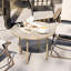 Round Metal Outdoor Coffee Table , 60cm W 60cm D